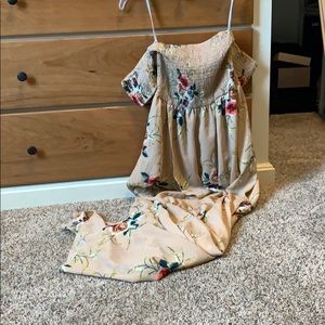 Off the shoulder flow dress